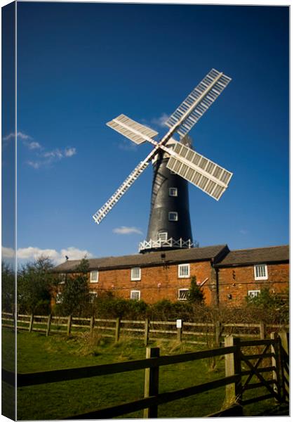 Wolds Windmill Canvas Print by Ian Pettman
