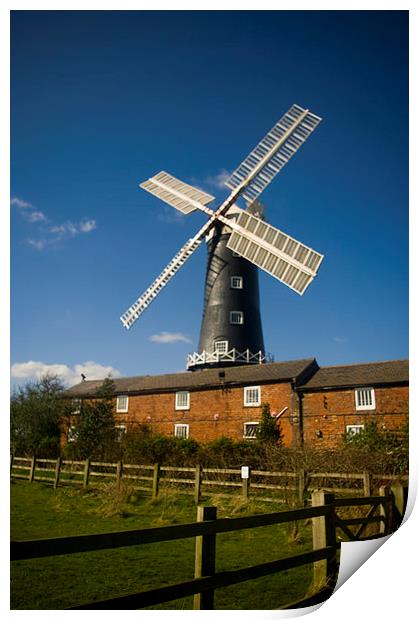 Wolds Windmill Print by Ian Pettman