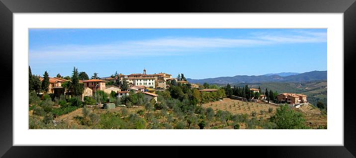 Vagliali, Tuscany Italy Framed Mounted Print by Peter Bundgaard Kris