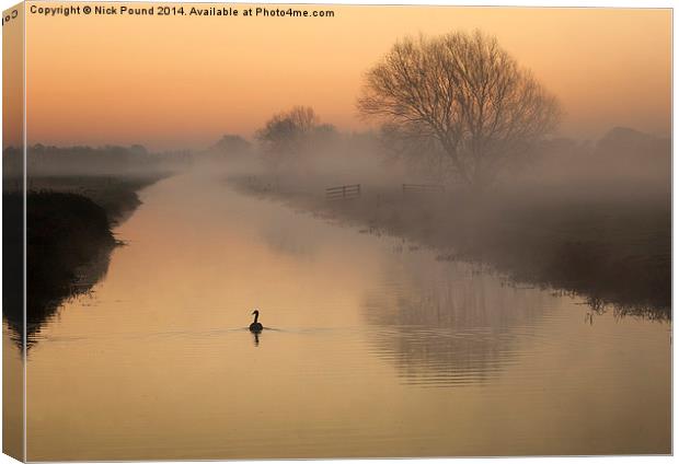 Dawn at the South Drain Canvas Print by Nick Pound
