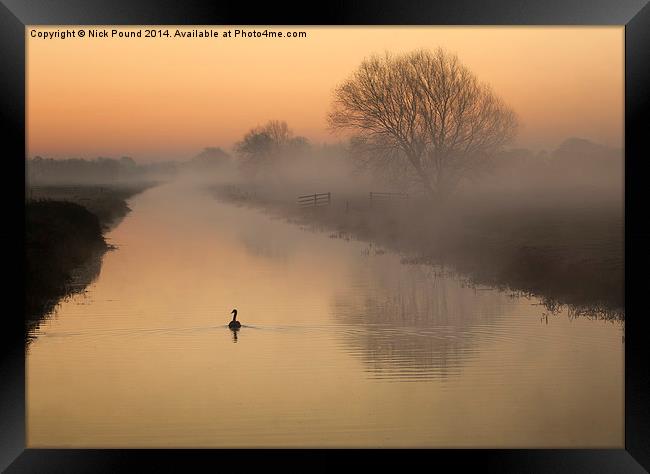Dawn at the South Drain Framed Print by Nick Pound