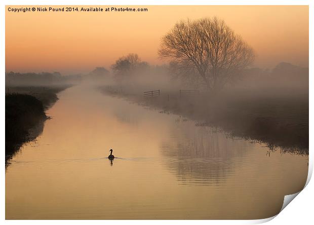 Dawn at the South Drain Print by Nick Pound