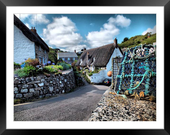 Cadgwith Cove. Framed Mounted Print by sean clifford