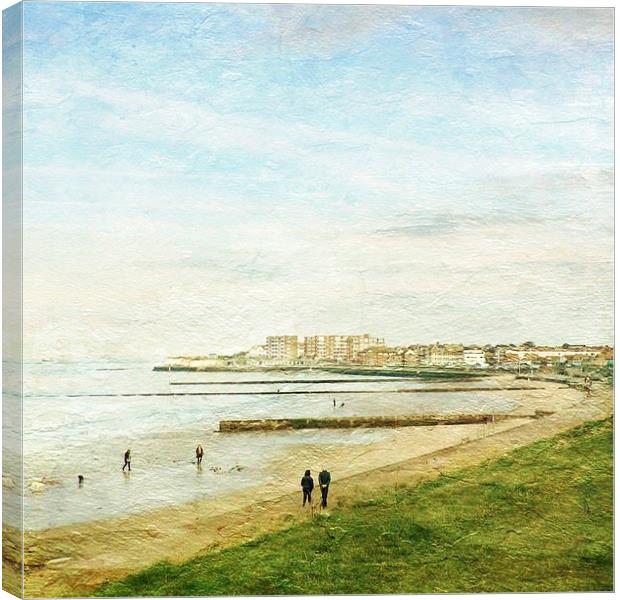 Minnis Bay, Kent Canvas Print by ann stevens