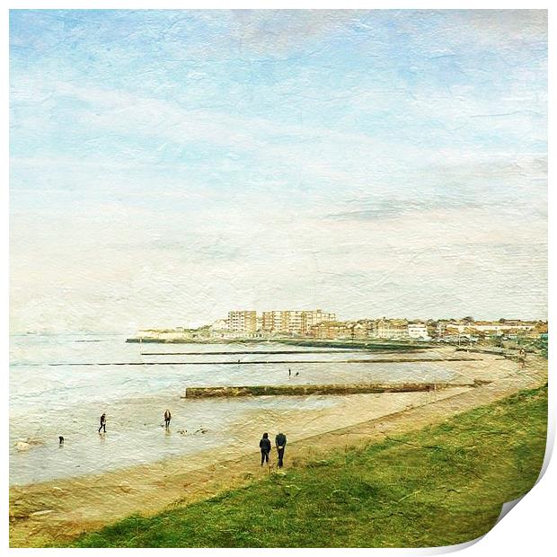 Minnis Bay, Kent Print by ann stevens