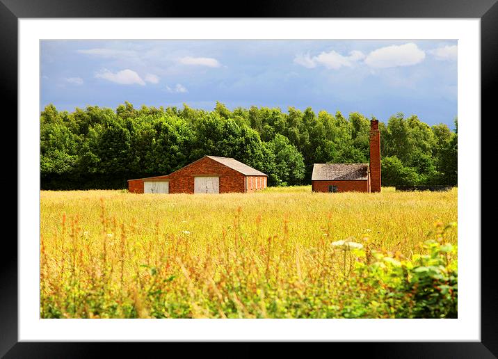 Farm Buildings in Summer Framed Mounted Print by Jonathan Parkes