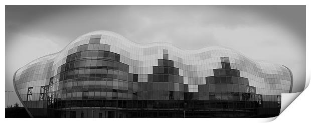 Sage Theatre in Gateshead, Black and White Print by Jonathan Parkes