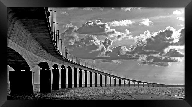 Pont Ile de Ré, France Framed Print by Peter Bundgaard Kris