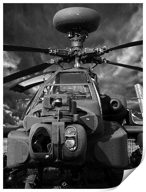 Apache Gunship Print by sean clifford