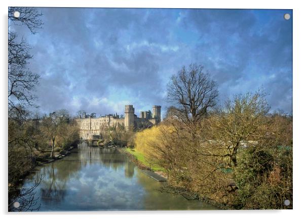 Warwick Castle Acrylic by Gill Allcock
