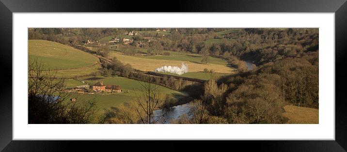 Overlooking The Valley Framed Mounted Print by Steve Allen