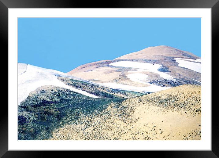 The Last of the Snow Framed Mounted Print by Jacqueline Burrell