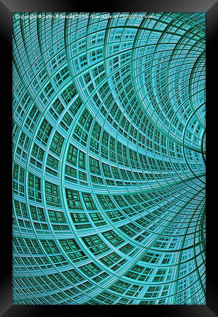 Network Framed Print by John Edwards