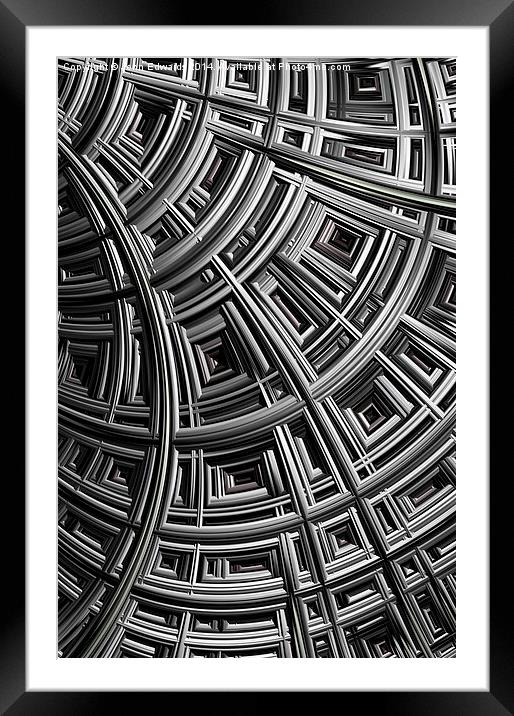 Structure Framed Mounted Print by John Edwards