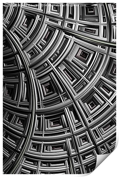 Structure Print by John Edwards