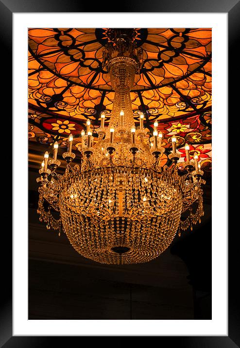 The Chandelier Framed Mounted Print by Asha Suadwa