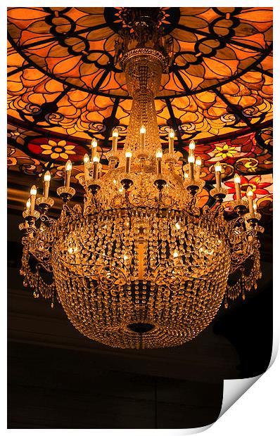 The Chandelier Print by Asha Suadwa