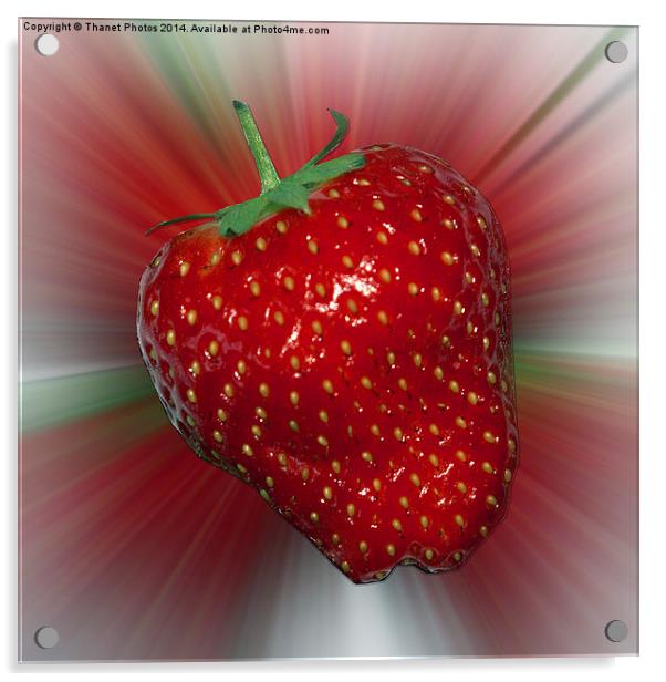 Exploding Strawberry Acrylic by Thanet Photos
