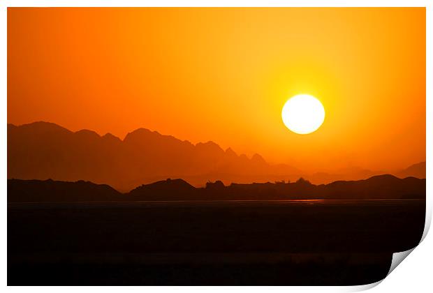 Afghanistan Sunset Print by Heather Wise