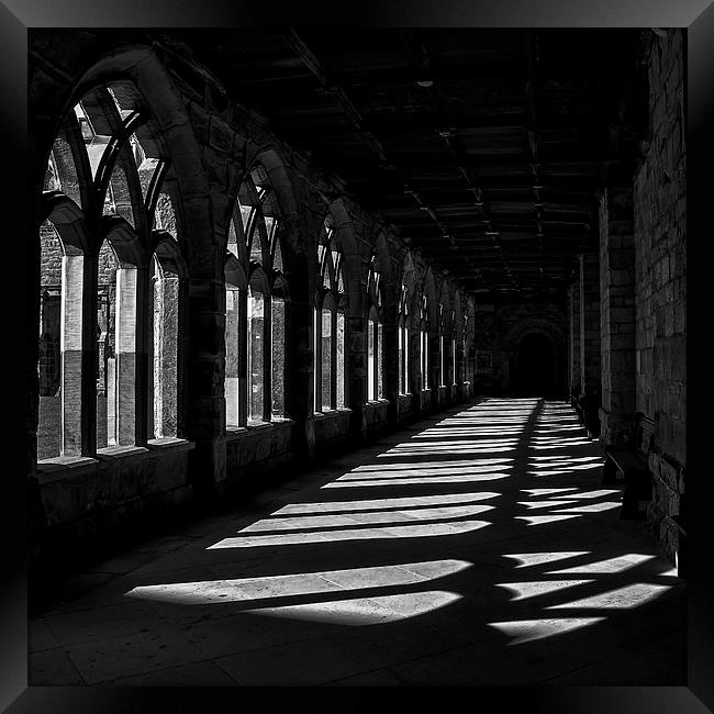 Durham Cathedral Cloisters Framed Print by Neil Young