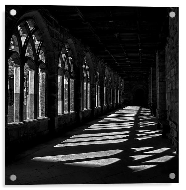 Durham Cathedral Cloisters Acrylic by Neil Young