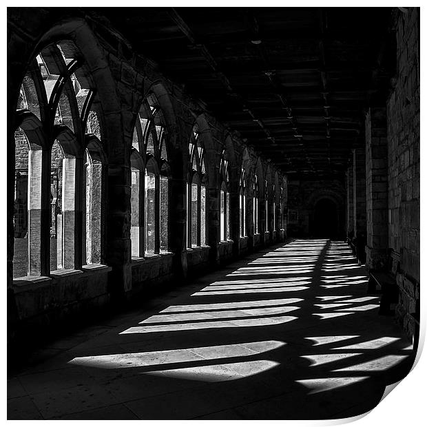 Durham Cathedral Cloisters Print by Neil Young
