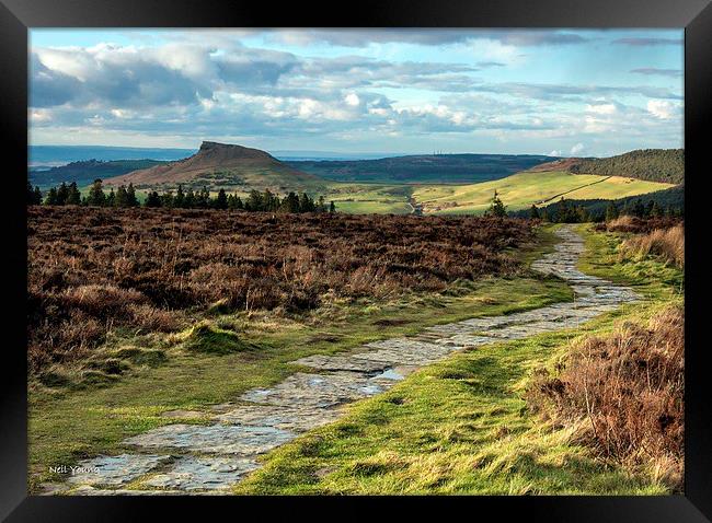 Roseberry Topping from Cleveland Way Framed Print by Neil Young