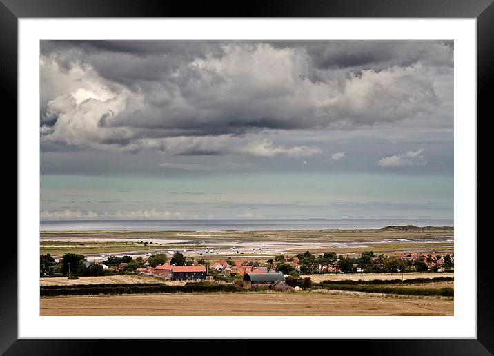 Brancaster Staithe from Barrow Common Framed Mounted Print by Paul Macro
