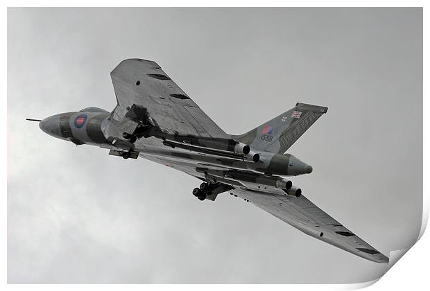 Vulcan Rapid climb out Print by Tim  Senior