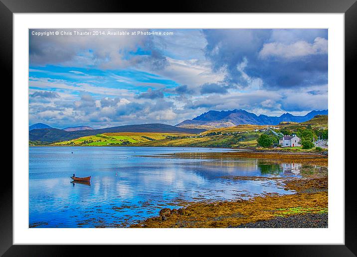 Loch Harport and the Cuillins 3 Framed Mounted Print by Chris Thaxter