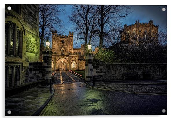 Durham Castle Gatehouse and Keep Acrylic by Kevin Tate