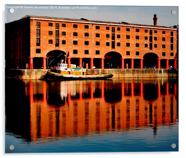 Albert Dock Liverpool Acrylic by Sandra Buchanan