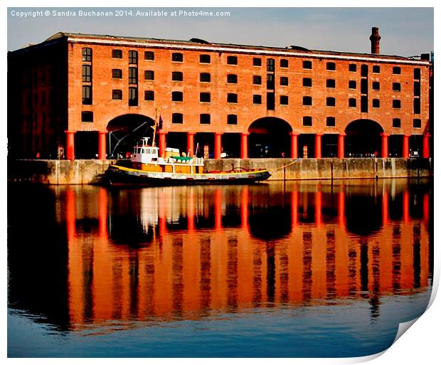 Albert Dock Liverpool Print by Sandra Buchanan