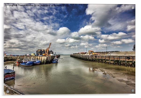 whitstable harbour view Acrylic by Thanet Photos