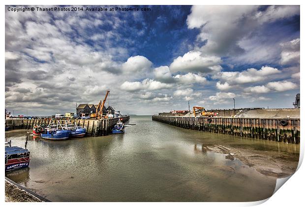 whitstable harbour view Print by Thanet Photos