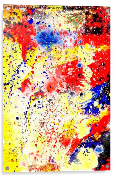 Paint Splash Acrylic by Abstract  Fractal Fantasy