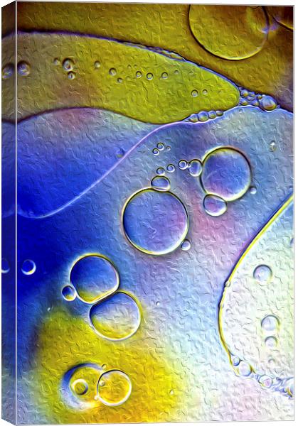 Abstract Bubbles Canvas Print by Abstract  Fractal Fantasy