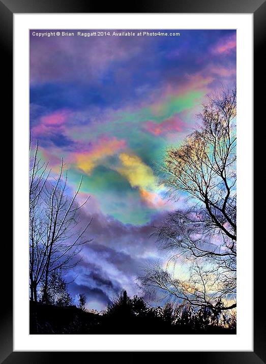 Troubled Skies Framed Mounted Print by Brian  Raggatt