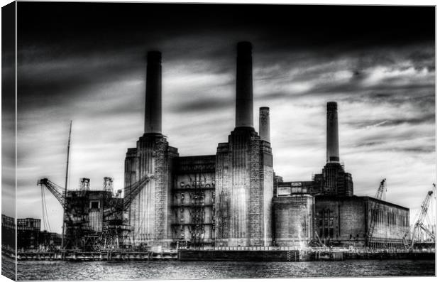 Battersea Power-Station London Canvas Print by David Pyatt