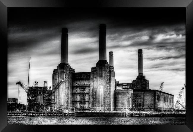 Battersea Power-Station London Framed Print by David Pyatt