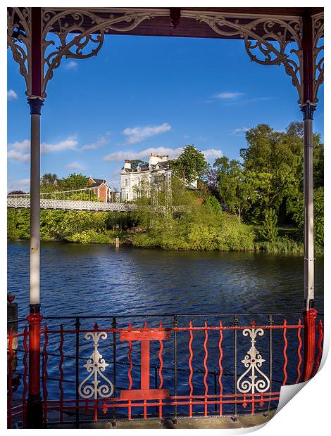 Bandstand View, Chester, England, UK Print by Mark Llewellyn