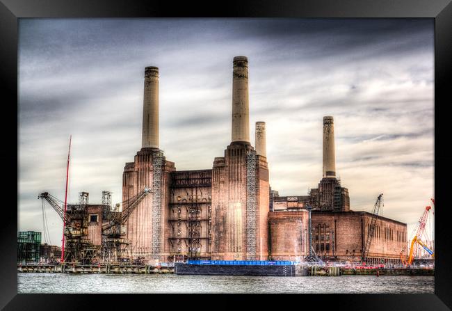 Battersea Power-Station London Framed Print by David Pyatt