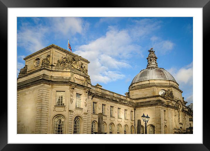 Cardiff City Hall, Wales, UK Framed Mounted Print by Mark Llewellyn