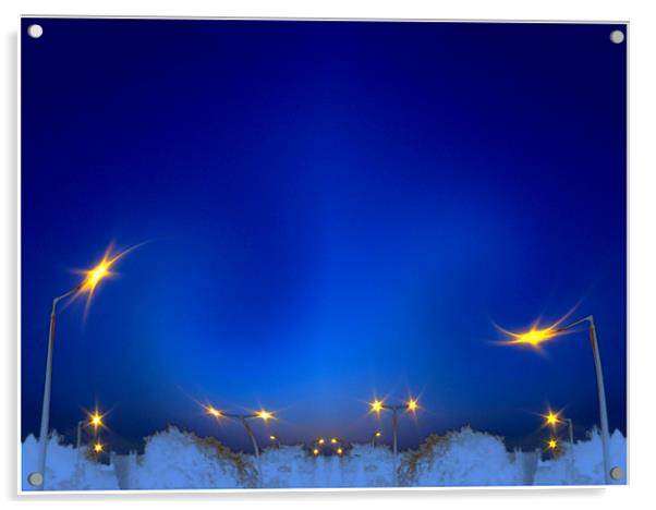 Winter Light Acrylic by Erzsebet Bak