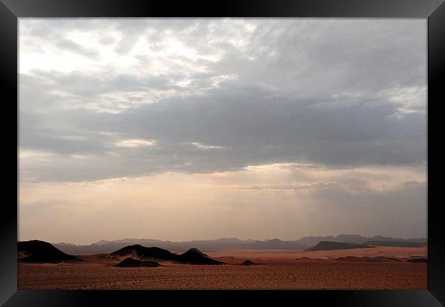 The Empty Desert Framed Print by Jacqueline Burrell