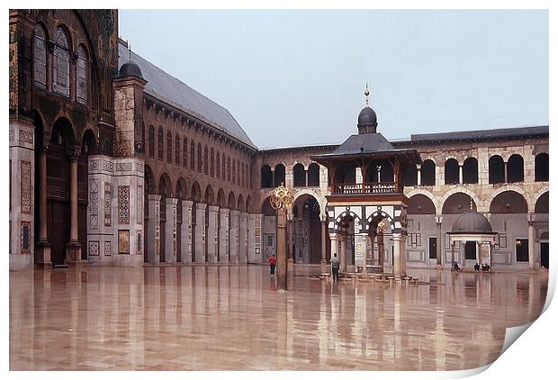 The Umayyad Mosque, Damascus Print by Jacqueline Burrell