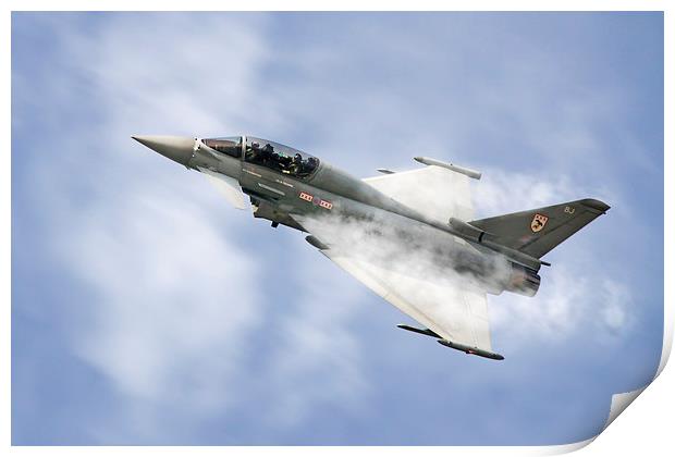 Eurofighter Typhoon Vapour Print by J Biggadike