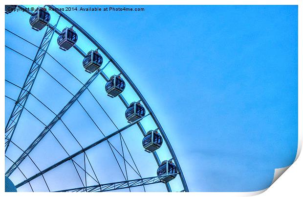 Ferris Wheel Print by Juha Remes