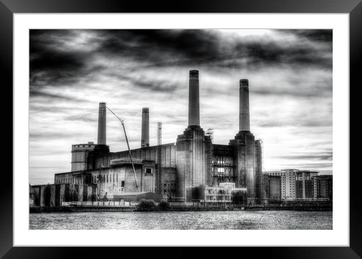 Battersea Power-Station London Framed Mounted Print by David Pyatt