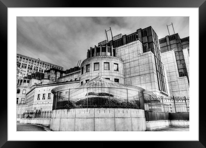 Secret Service Building London Framed Mounted Print by David Pyatt